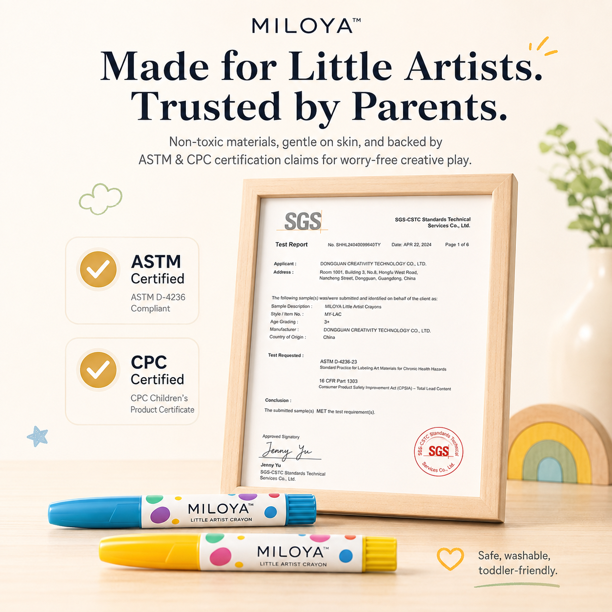 MILOYA™ Little Artist Crayons