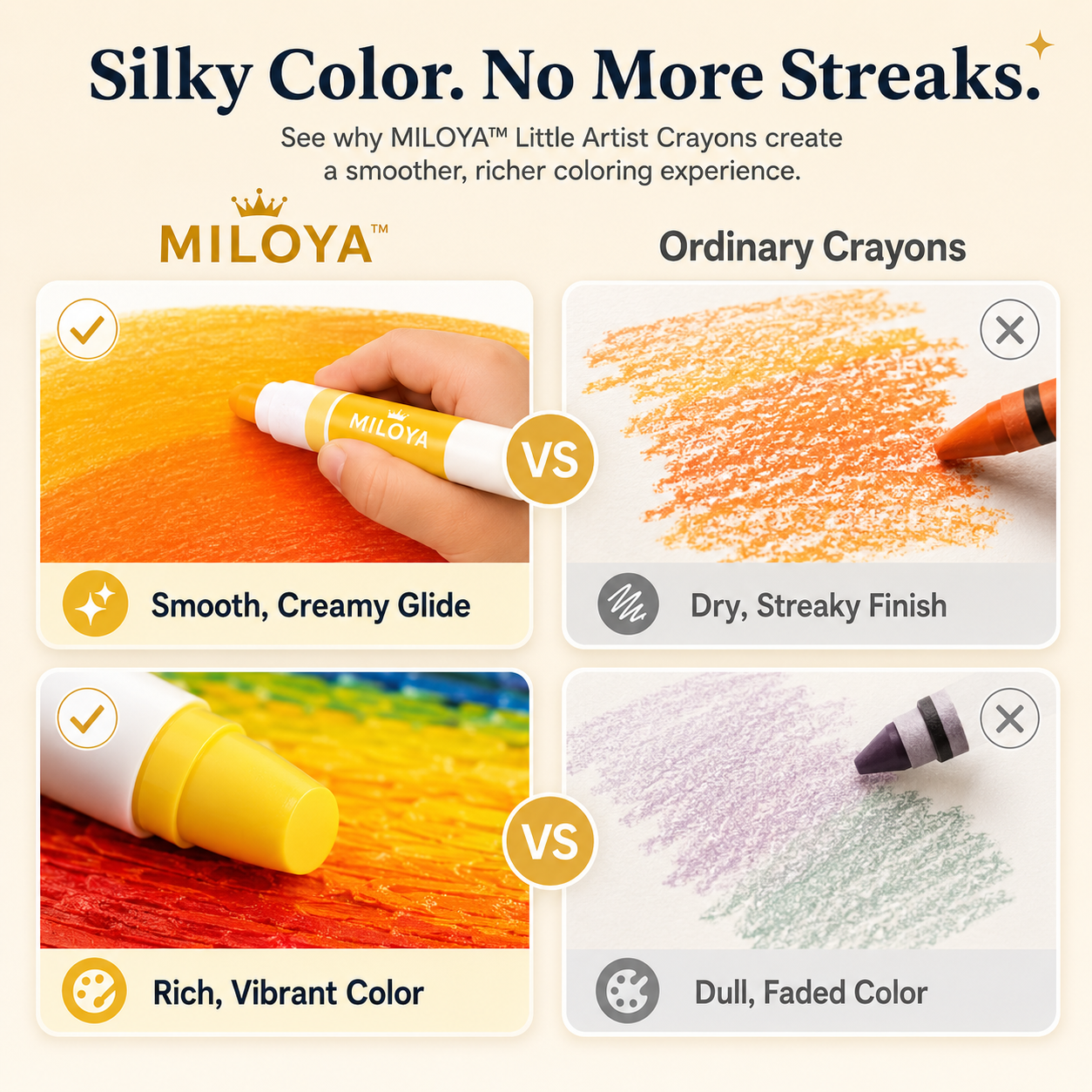 MILOYA™ Little Artist Crayons