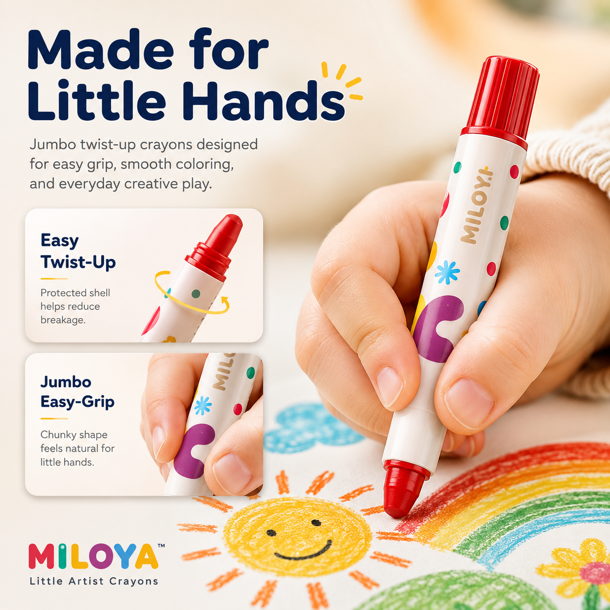 MILOYA™ Little Artist Crayons