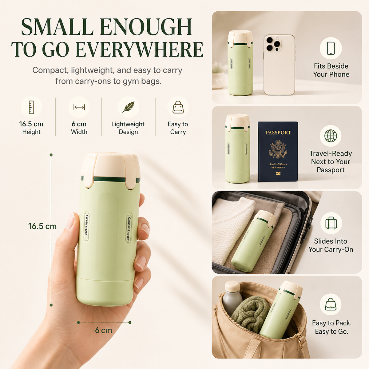 ORVIA™ 4-in-1 Travel Dispenser