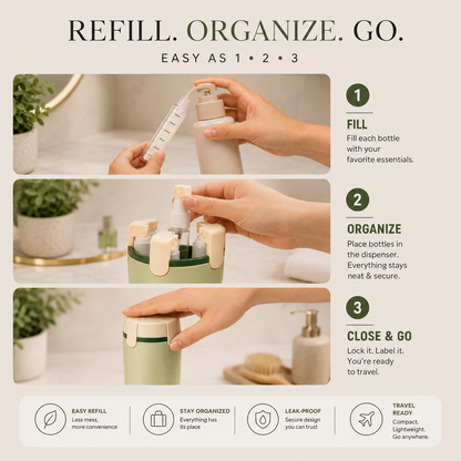 ORVIA™ 4-in-1 Travel Dispenser