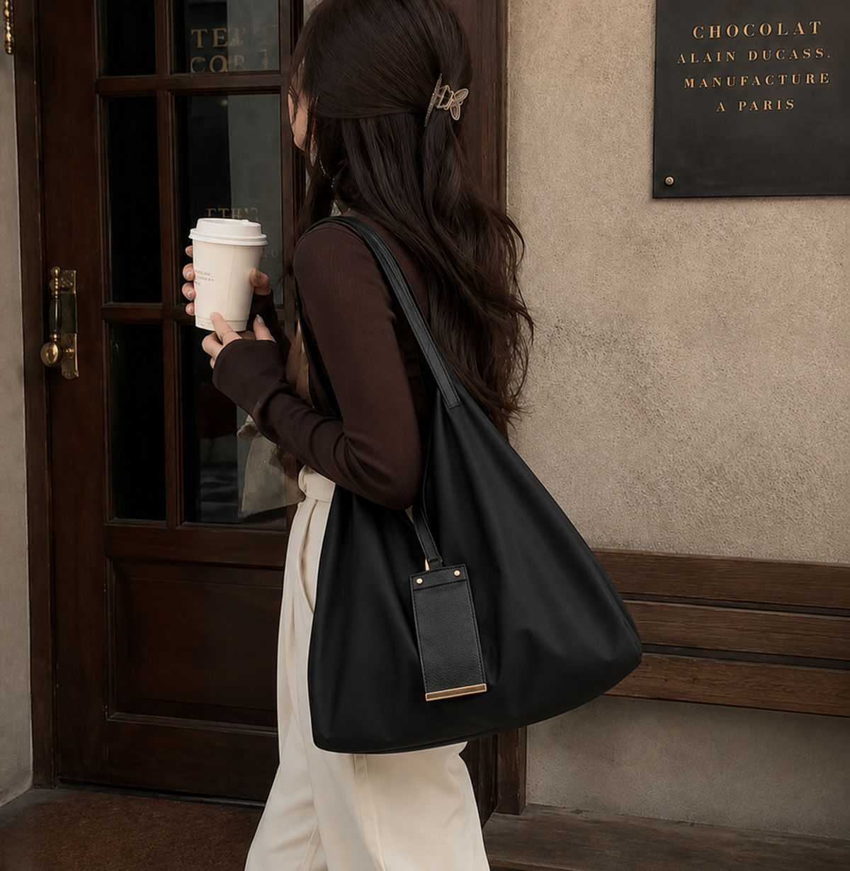 LÉORA™ Charm Tote | Luxury Foldable Everyday Bag