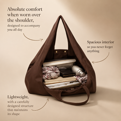 LÉORA™ Charm Tote | Luxury Foldable Everyday Bag