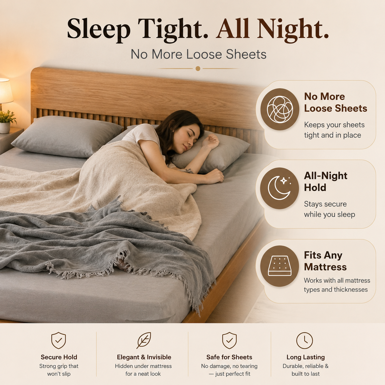 BedLock™ Bedsheet Grippers