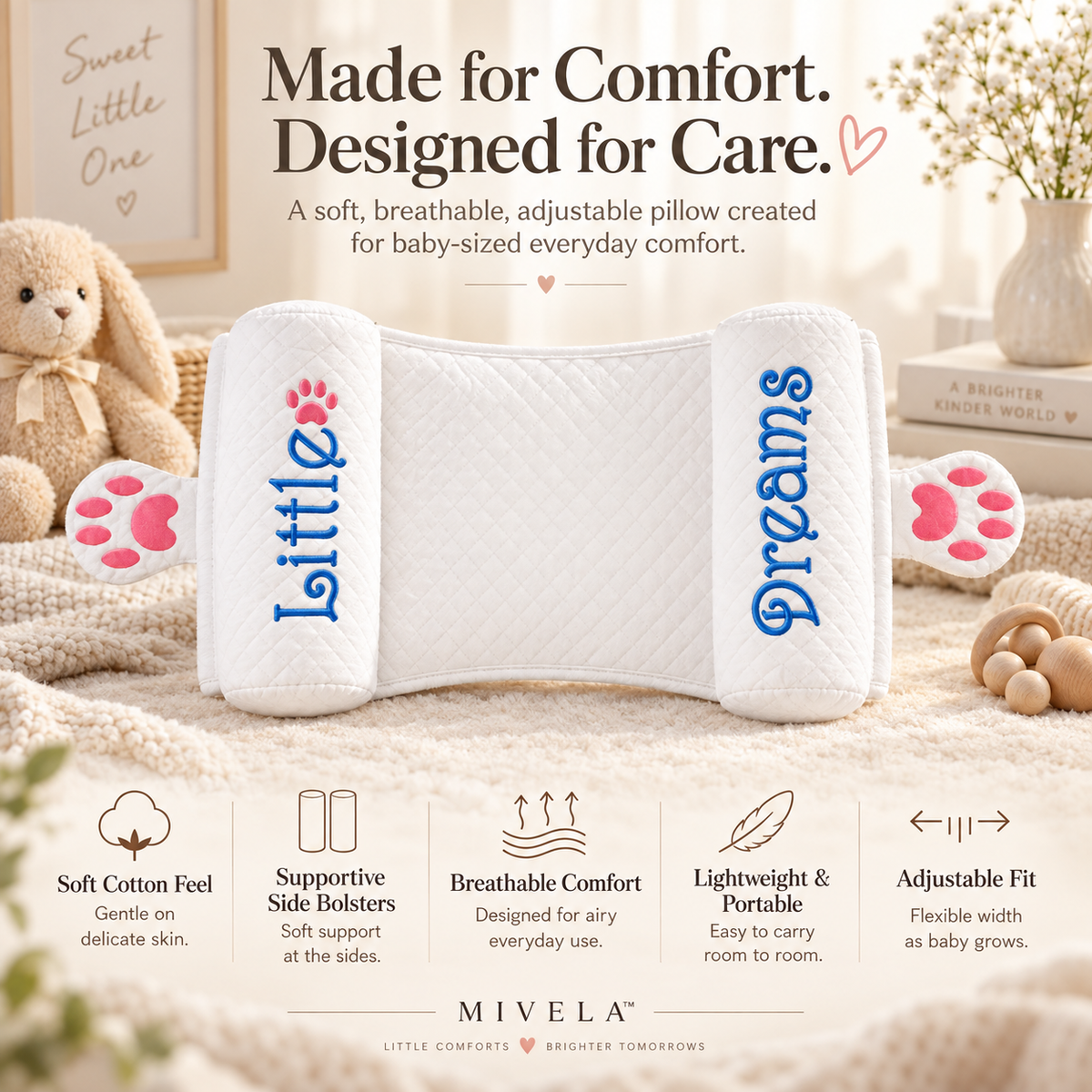 MIVELA™ Baby Comfort Pillow
