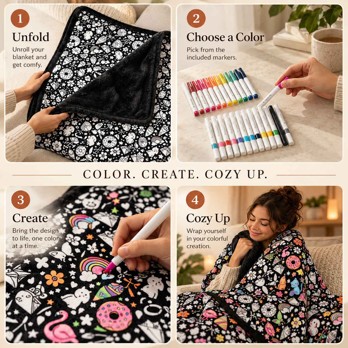 COZORA™ Creative Coloring Blanket